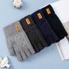 Mode Winter Herbst Strickhandschuhe Warme Plüsch Fingerlose Handschuhe für Männer & Frauen Outdoor-Sport Touchscreen-Handschuhe
