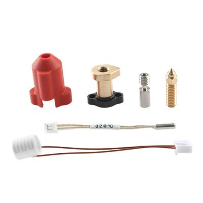 For K1/K1Max Upgraded Hot End Kit with Ceramic Heating Block M Alloy Throat Tube Metal Nozzle