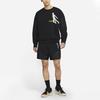 Jordan Casual Knit Crew Neck Basketball Cartoon Sweatshirt Men Tops Black DD3899-010