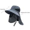 Unisex Outdoor UV Protection Sun Hat Fishing Cap Breathable Tourism Wide Brim