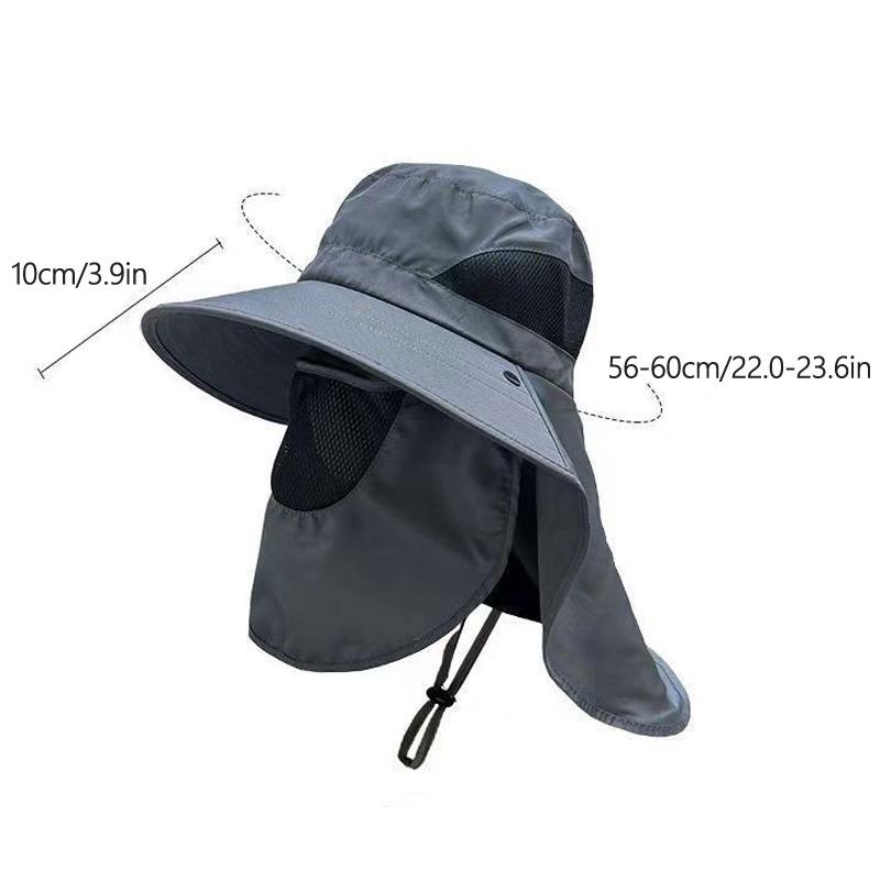 Unisex Outdoor UV Protection Sun Hat Fishing Cap Breathable Tourism Wide Brim