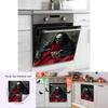 Moderner Minimalistischer Pvc Lachendes Skelett und Maus Wandaufkleber für Halloween Wohnzimmer Dekoration und Home Office