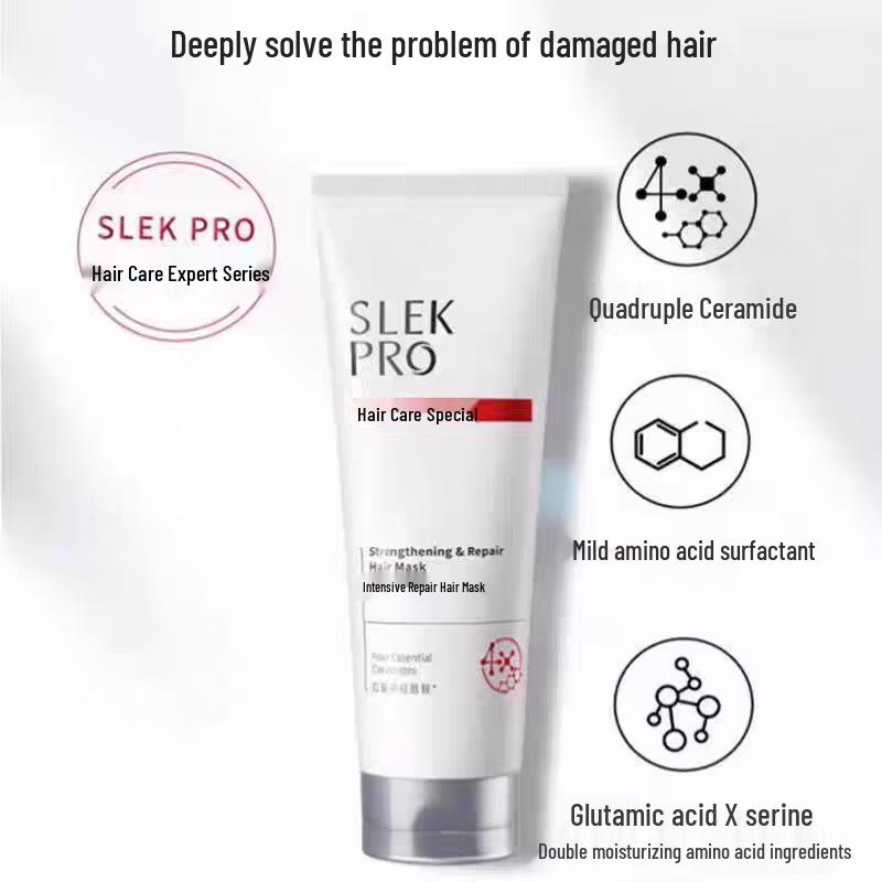 SLEK Strengthening & Repair Hair Mask 3-Pack