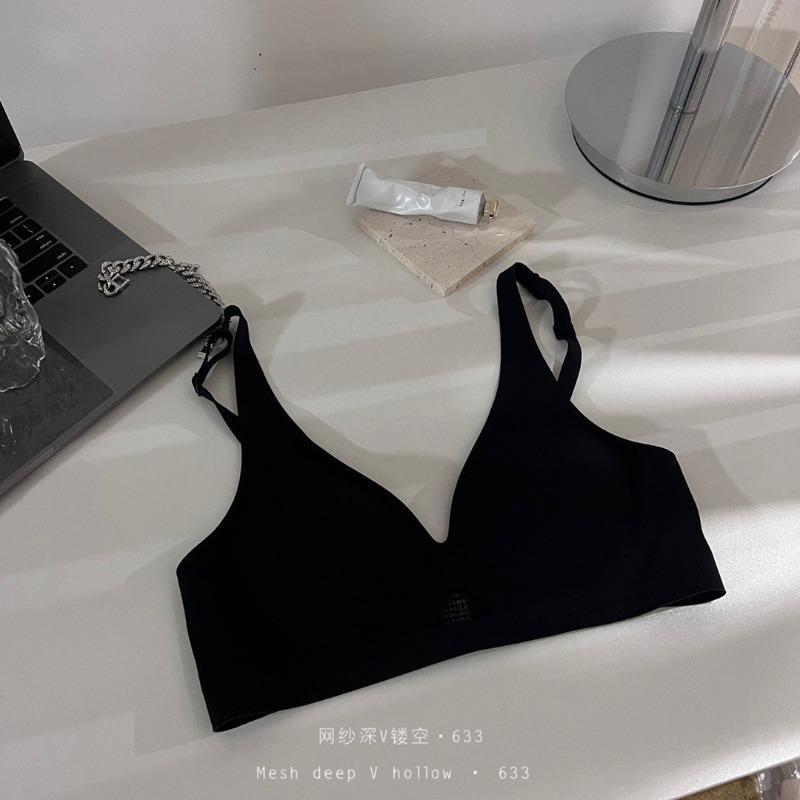 Women Seamless Wireless Push Up Bra Soft Support Fixed Cup Thin