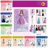 No Cutting Paper Doll House Girl DIY Toy DIY Cute Princess Book Paper Doll Quiet Book  Toy for Kids