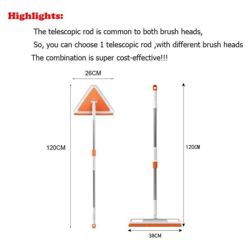 Silicone Scraper Broom Floor Cleaning Squeegee  Rubber Glass & Screen Brush Car Washing Mop For Household Cleaning