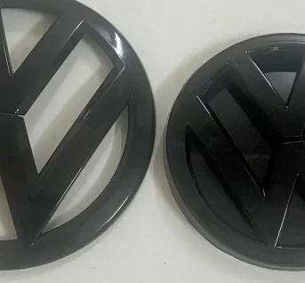 BGO1 Hot Cup Holders Golf For VW Volkswagen 2pcs 135mm 110mm Car Styling Front Grille Badge Rear Trunk Lid Emblem Replacement For Gol
