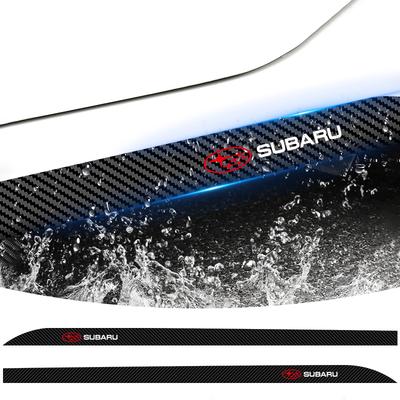 2pcs Carbon Car Door Side Skirt Sill Stripe Sticker Decals Styling For WRX STI Forester Tribeca Levorg Impreza XV Outback