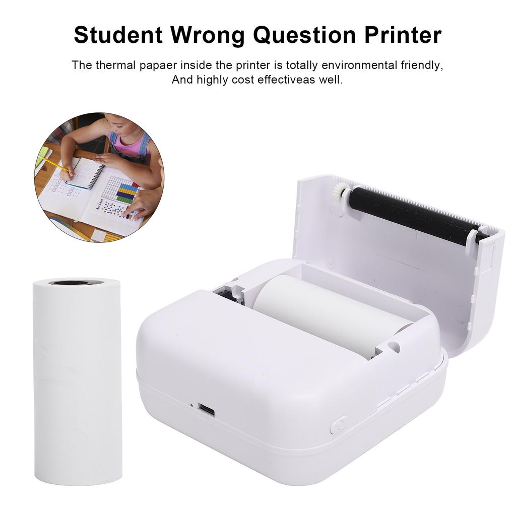 Printer Inkless Wireless Bletooth Portable Thermal Paper for Photo Label Memo