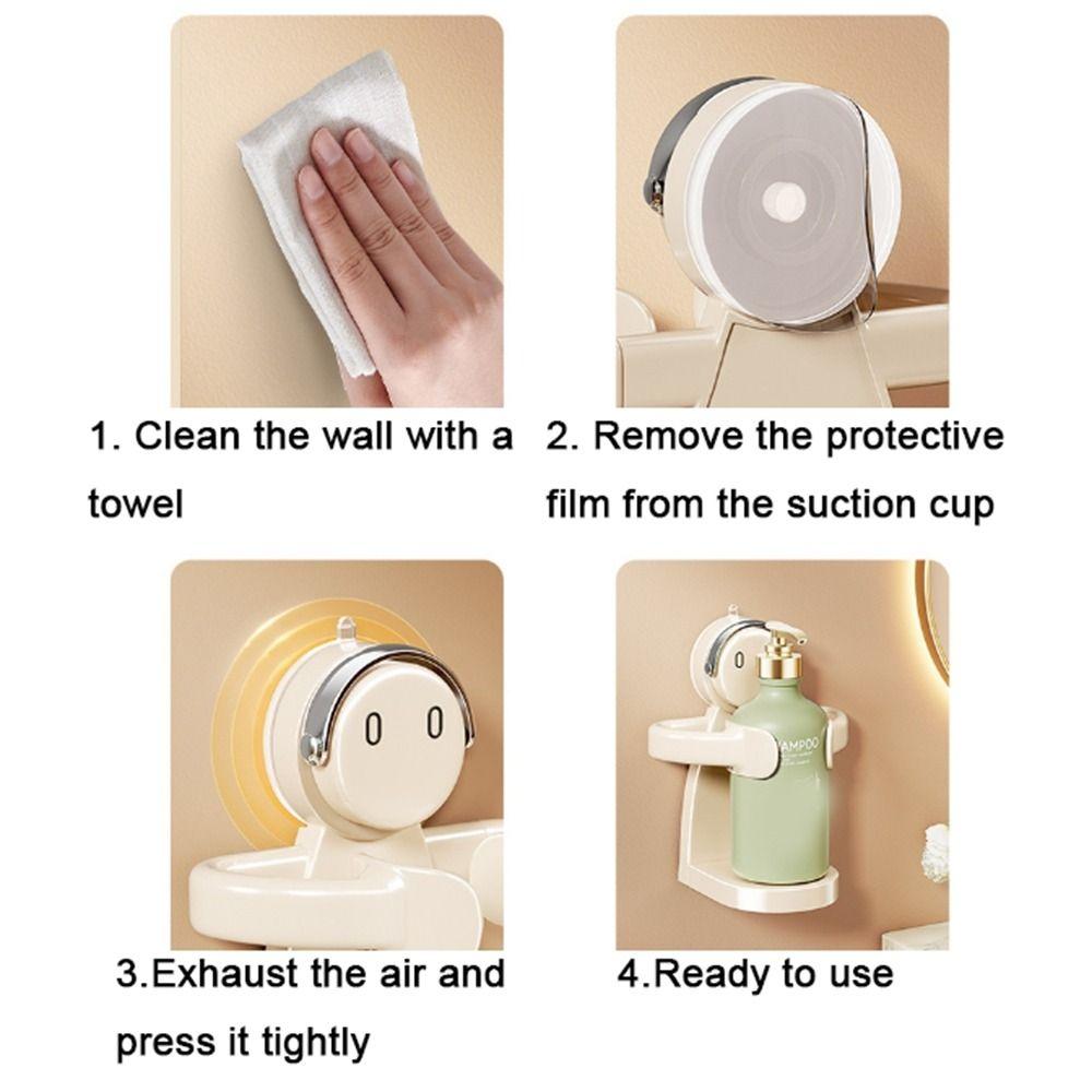 Plastic Shampoo Bottle Holder Wall Mounted Shower Gel Hanger Practical Hand Soap Dispenser  Kitchen
