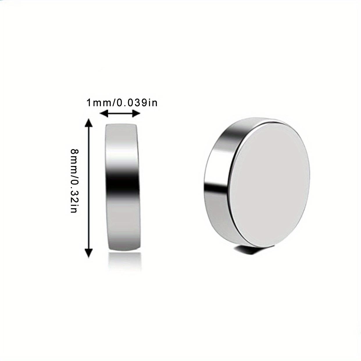 

20/50/100pcs 8mm x 1mm Tiny Round Magnets - Thin & Strong Disc Magnets for Crafts, DIY, Whiteboard, Fridge