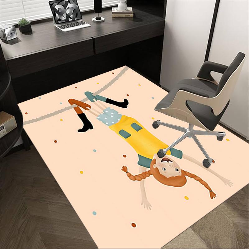 1PC Girl, Hanging Extra Large Non Slip Floor Carpet, Office, Family, Bedroom, Studio   Large Area Rug Indoor Rugs, , Vibrant Colors