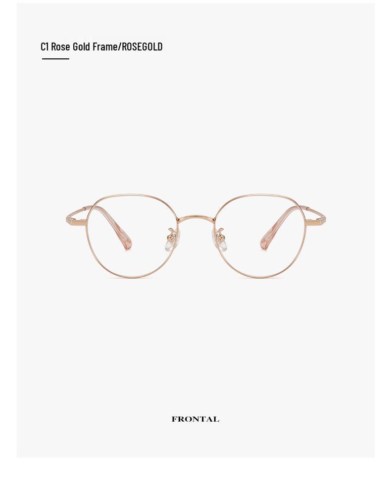 Pure Titanium Oval Eyeglass Frame 48: Fashionable, Lightweight, Unisex, and Perfect for Daily Commute.