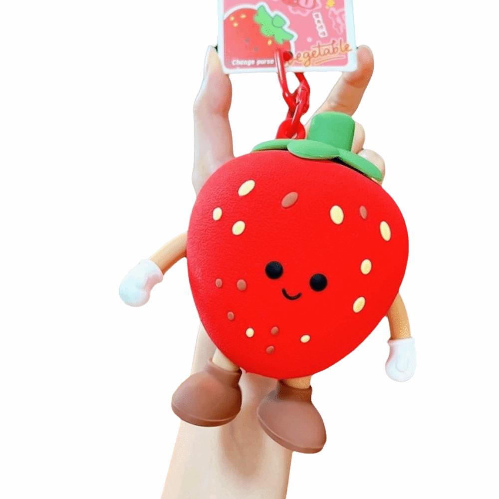 Funny Small Coin Purse Blueberrie Silicone Bag Pendant Fashion Change Storage Bag  Earphone Storage