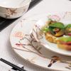 TAYOHYA 16-Piece Bone China Dinnerware Set with Auspicious Magpie Design