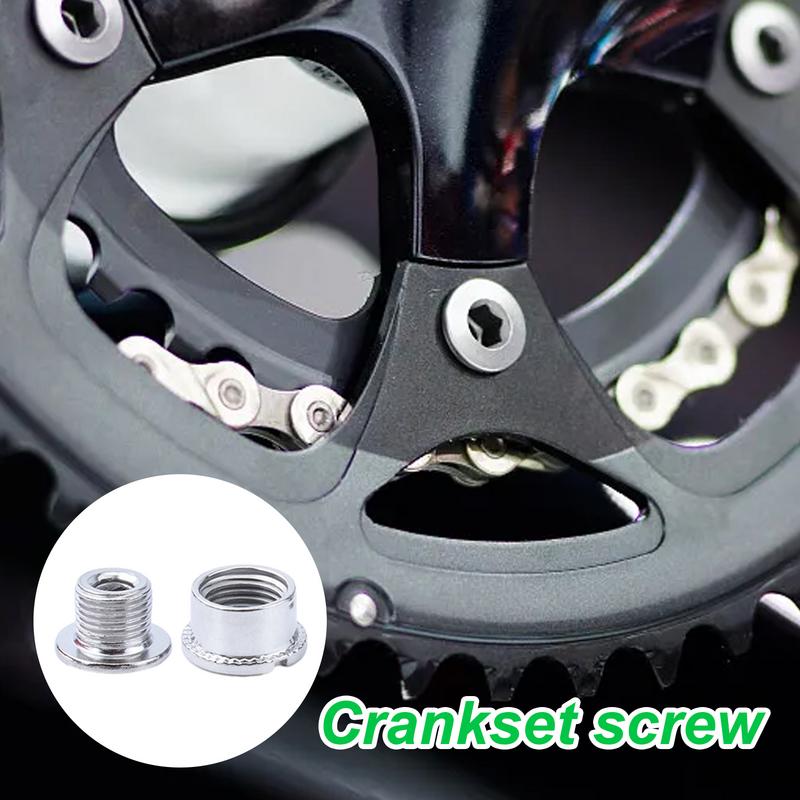 Crank Screws Bike Steel Chainring Screws Bike Accessories Bicycle Crank Fixing Bolt Lightweight Sturdy For Mountain Bikes