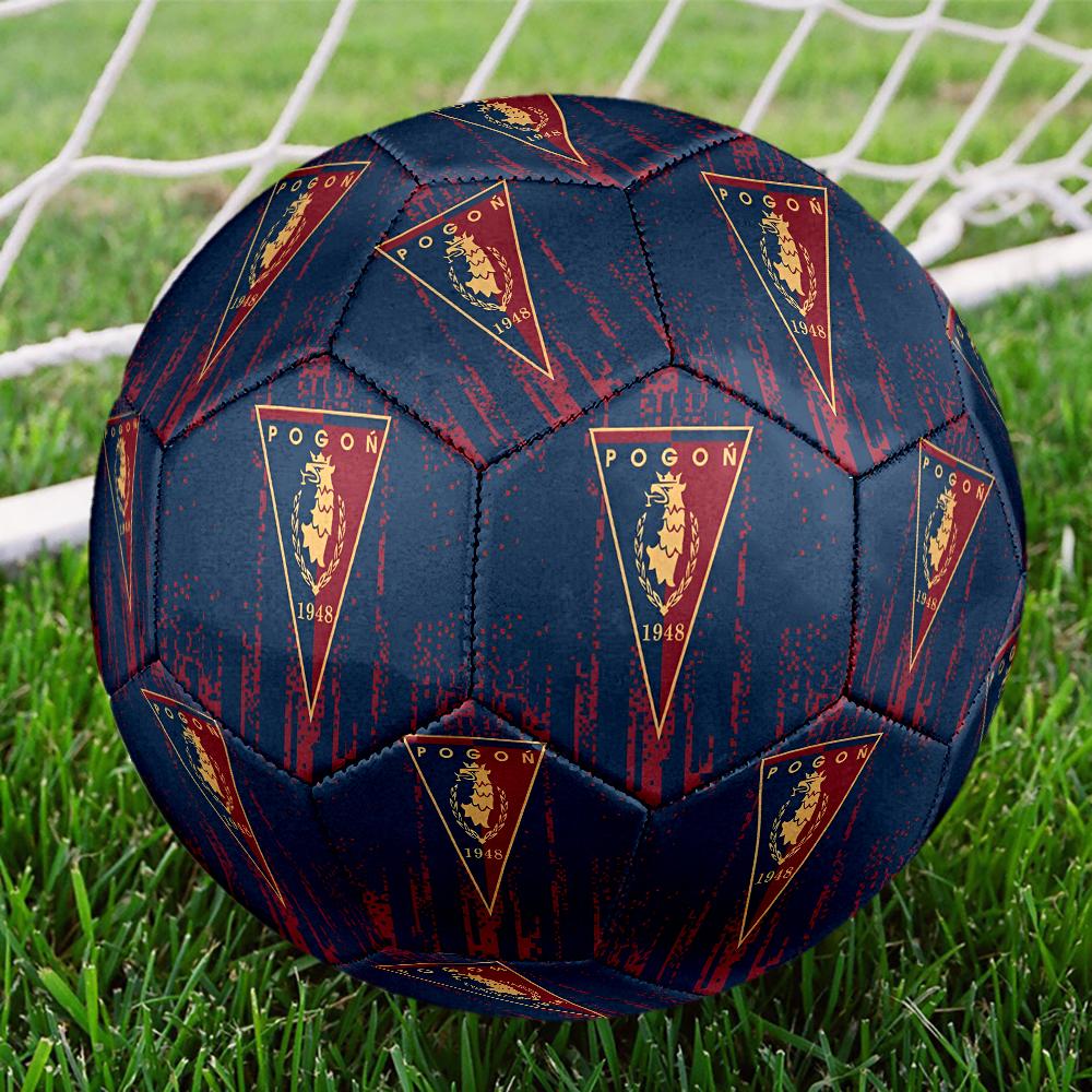 Pogon Emblem Design Size 5 Soccer Ball,Indoor/Outdoor Suitable for Training Matches Tournaments Practice Games Perfect Gift for Fan