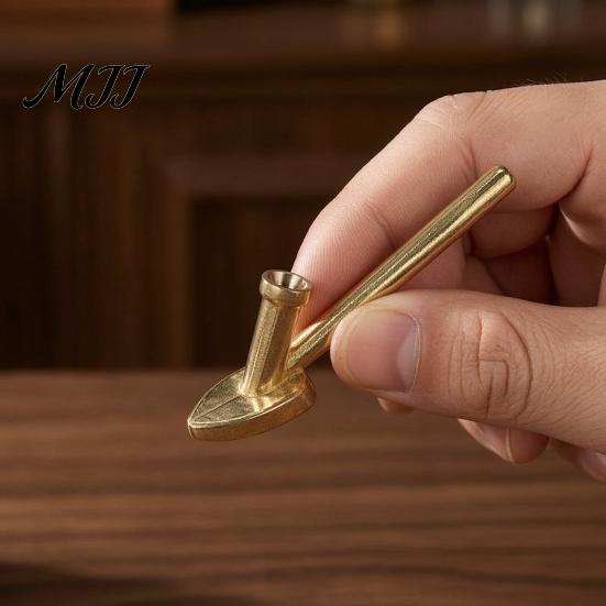 Car Bumper Repair Tool Triangular Copper Soldering Tip for Plastic Welding, Flat Iron Replacement Heat Efficient with Hole, Smoothing Repair,