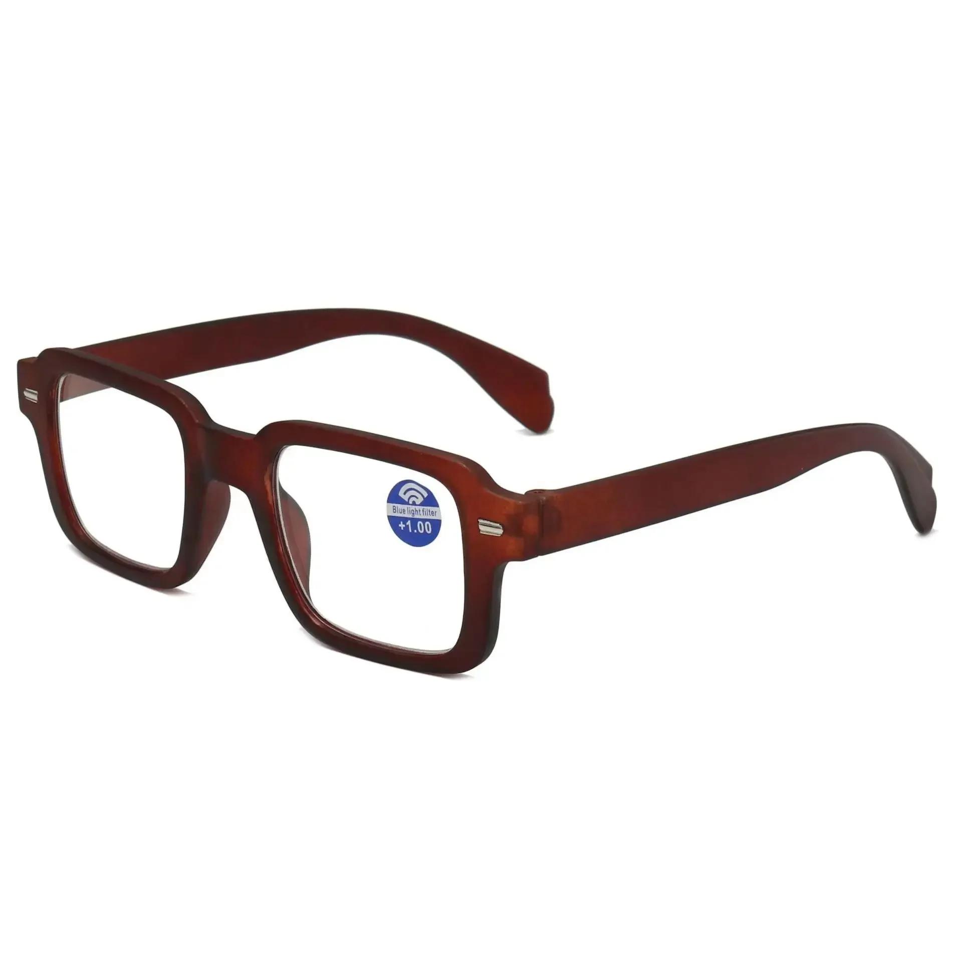New Square Reading Glasses Fashion Women Man Versatile Simple Presbyopia Hyperopia Eyewear 1 0 2 0 2 5 3 0 3 5 4 0 1.5