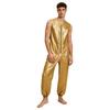 Heren Waterdichte Herbruikbare Luier Romper M-3XL Mouwloos Voorkant Rits Elastische Beenmanchetten Adaptieve Jumpsuit voor Volwassenen met Speciale Behoeften