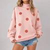 Women's Casual Printed Long Sleeve Crewneck Sweatshirt Top for Daily Wear