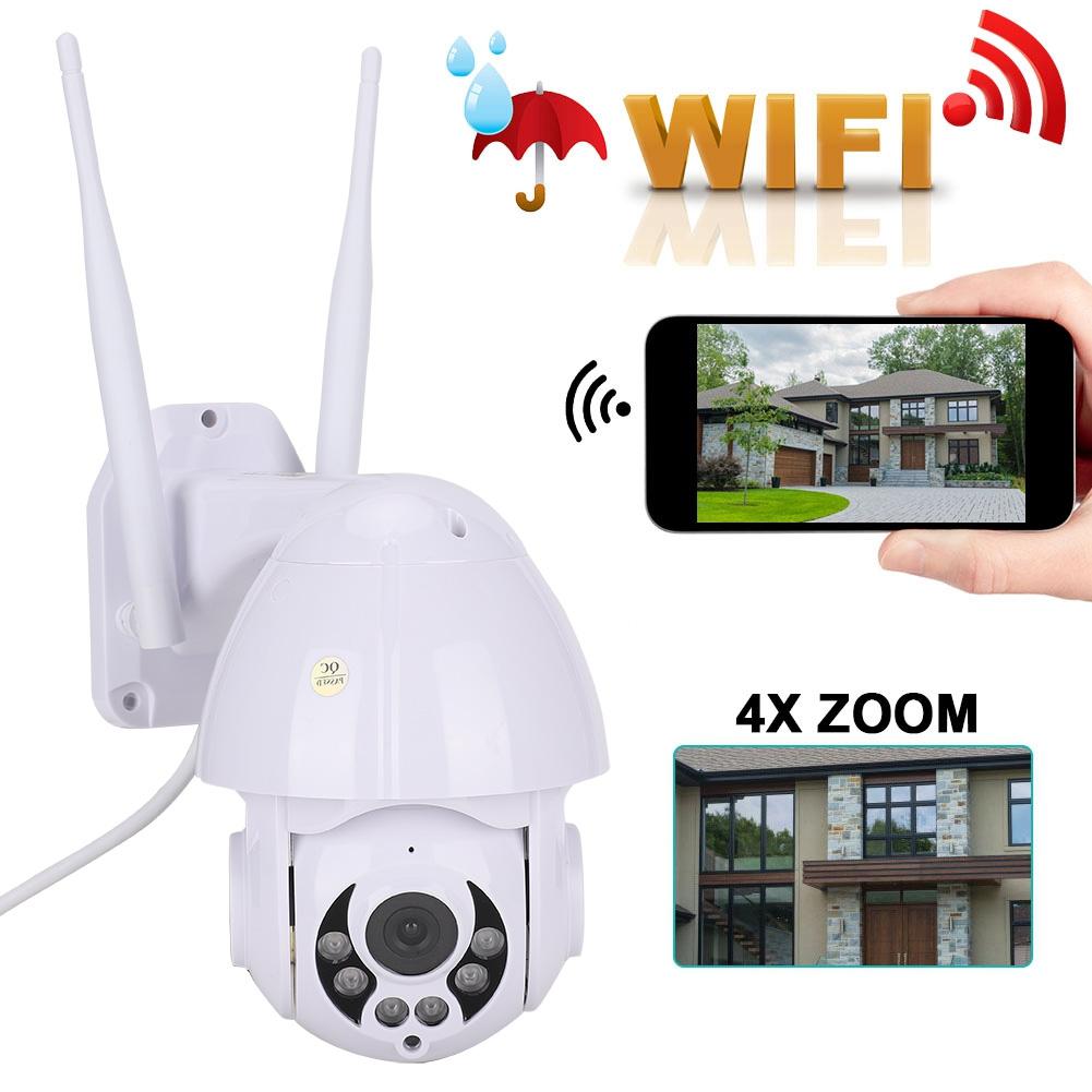 WiFi 1080P IP IR Outdoor Intercom 4x Digital Zoom Security Dome Camera