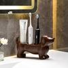 1PC Shelf Toothbrush Holder Toilet Wash Counter Ceramic Shelf Base Storage Ornament - Suitable for Toothbrushes and Dental Education