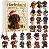 24 Tage Weihnachts-Countdown Adventskalender Weihnachts-Adventskalender Xmas Hunde-Countdown-Kalender für Hundeliebhaber 2D Flach