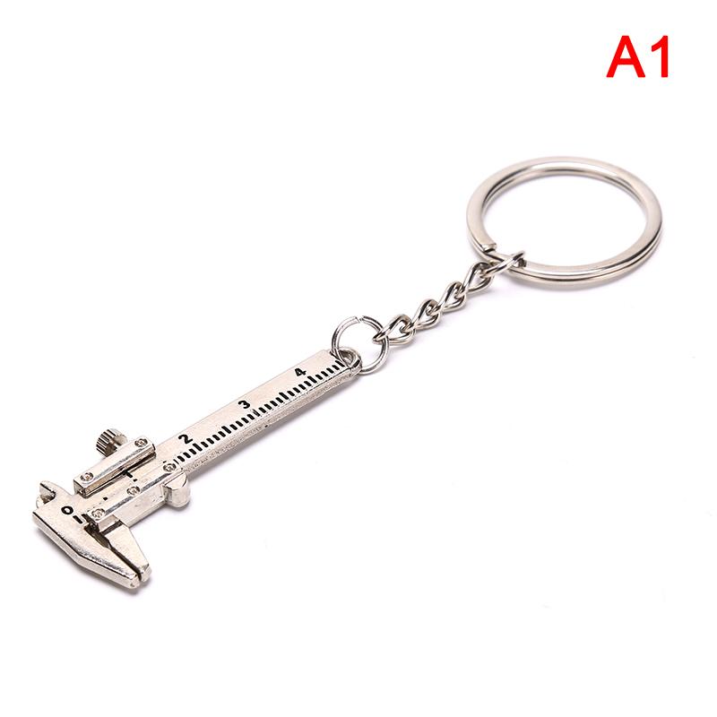 Portable 0-4Cm Mini Vernier Calipers Keychain Measuring Gauging Tools Key