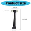 2 In 1 Installation Rubber Hammer Plastic Scraper For Flooring, Tile, Window Projects With Ergonomic Handle Tool