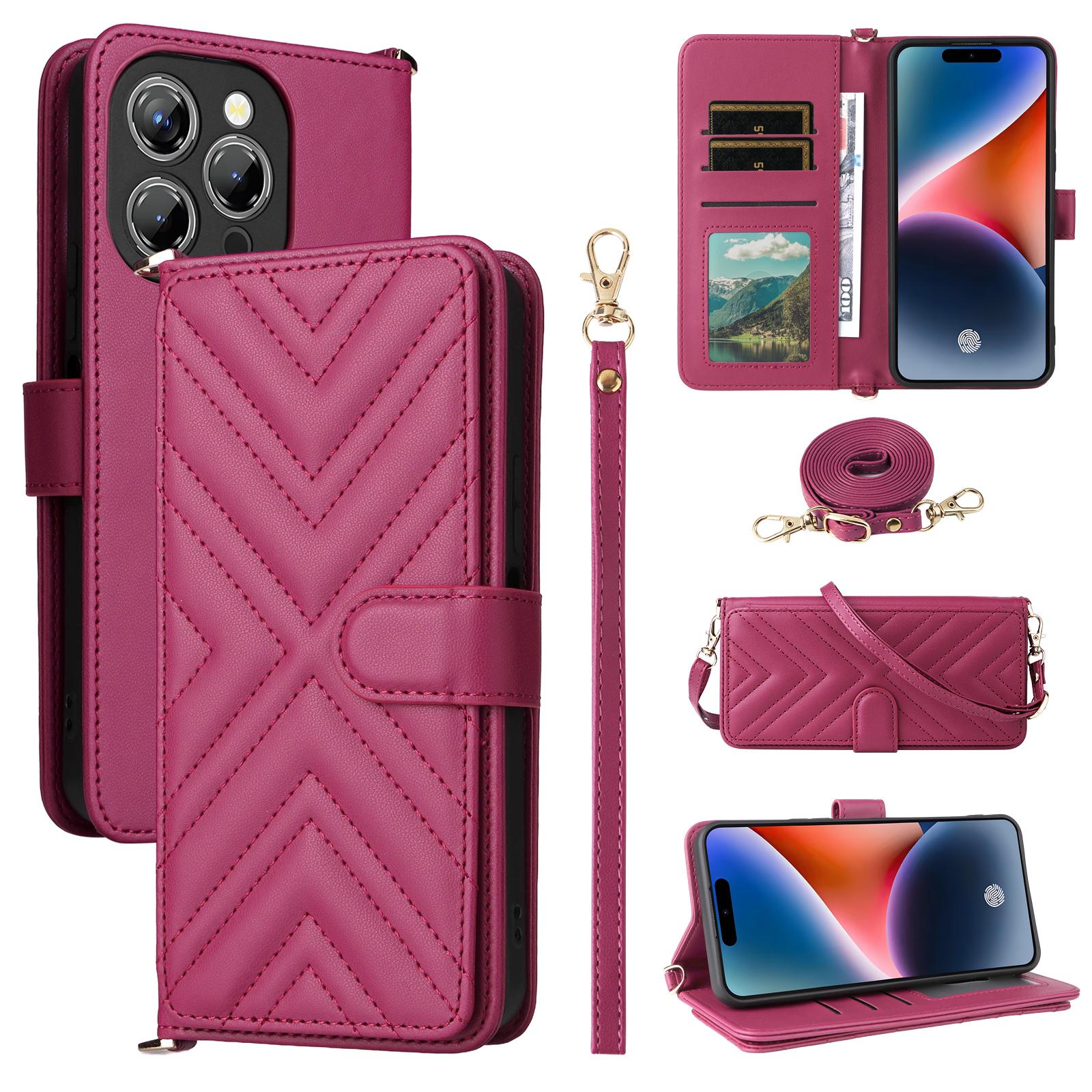 

Для Oukitel P1 Чехол-кошелек с плечевым/кистевым ремешком Кожаный чехол для телефона Подставка Rose