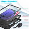 Heavy Duty Case for Galaxy Tab S10 S9 S8 Ultra 2024 2023 2022 14.6" SM-X920 X926B X910 X916B X900 X906B 360 Rotating Stand Cover