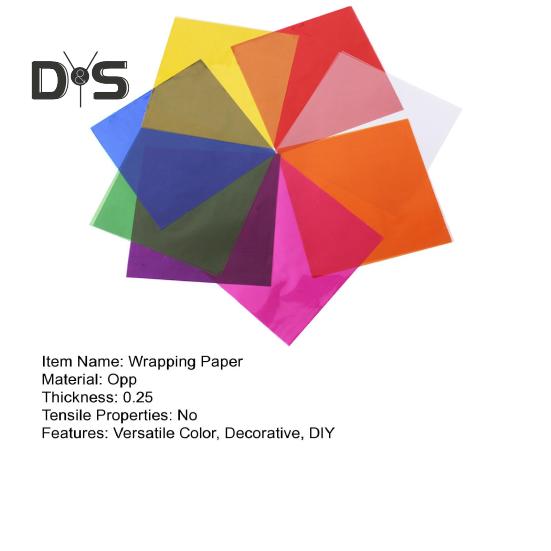 80/160 Blatt transparentes Zellophan-Geschenkpapier DIY Kunsthandwerk Geschenkverpackung wasserdicht heißsiegelbar farbiges Wrap