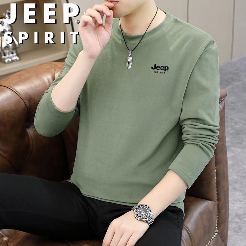 JEEP SPIRIT Men's Fleece Crew Neck Sweatshirt