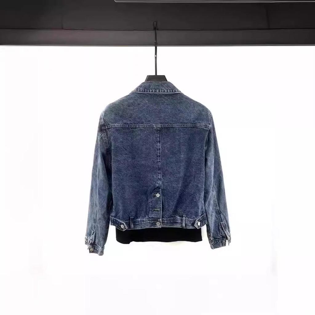 Men's Spring 2024 Korean-Style Ripped Denim Jacket: Loose-Fit, Versatile Short Top