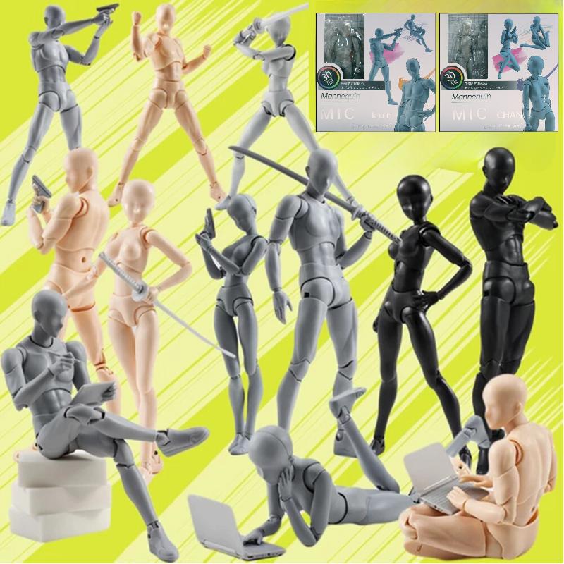 Action Figure Drawing Model Artists Gift Abs Human Mannequin Kit Men Bjd Women