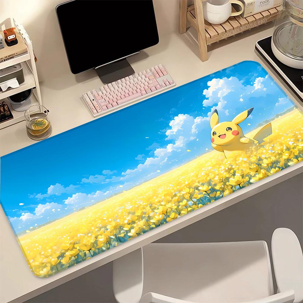 Anime Mouse Pad Print NonSlip Rubber PPokemons Mousepad Waterproof Desk Mat for Computer Laptop Gamer Home Office Accessories