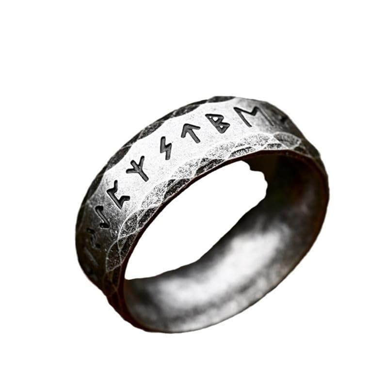 

magic ring rune men s ring 6mm width secret society member ring Stainless steel (SUS304) ring [antique silver] [US9-JP17 (C60.8mm, d18.9mm)]