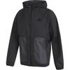 Sportswear Tech Lightweight Woven Regular Fit UPF50+ Water Repellent Hooded Full Zip Jacket Men Black JI8658