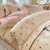 3pcs Korean style Duvet Cover Set (1*Duvet Cover + 2*Pillowcase, Without Core), Cute bow Bedding Set