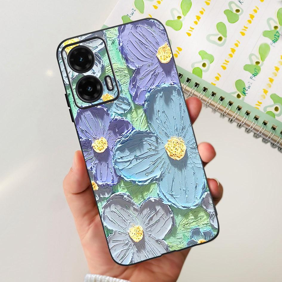 For Motorola Moto G35 5G Case 2024 Cute Cartoon Cat Butterfly Bumper Soft Silicone Phone Cases For MotoG35 G 35 Protective Cover