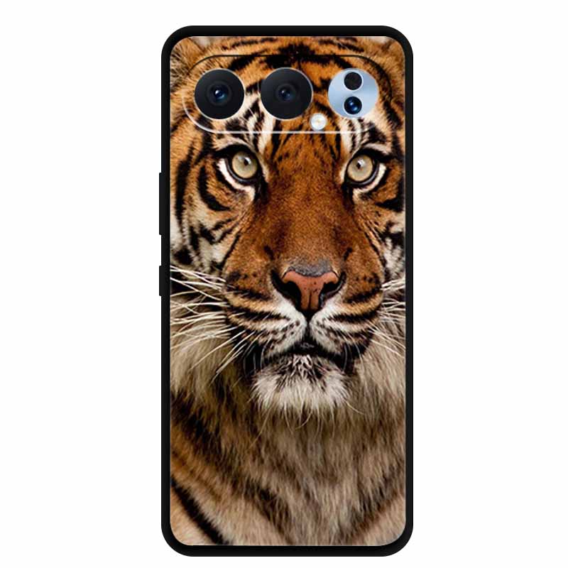 Case For Honor 500 Pro 5G 2025 Fashion Black Edge Soft TPU Silicone Covers For Honor 500 Pro Cases Painted Flowers Shells Fundas
