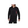 Adidas Spliced Design Brand Logo Printed Fleece Thickened Hooded Jacket Men Jacket Black HL9380