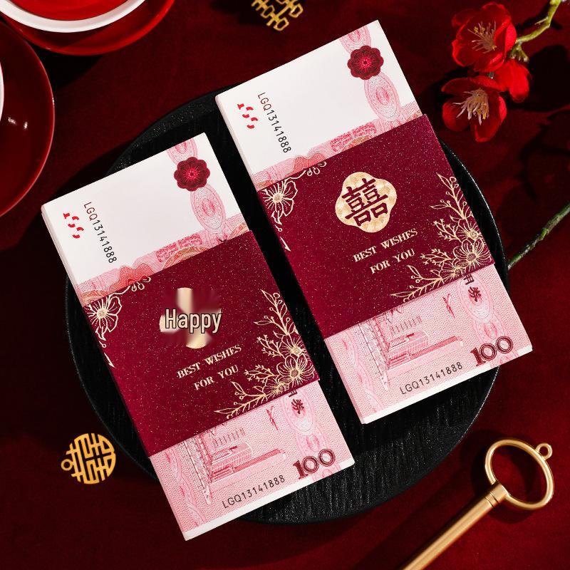 Creative Red Envelope Gift Holder for Wedding Engagement and Change of Address
