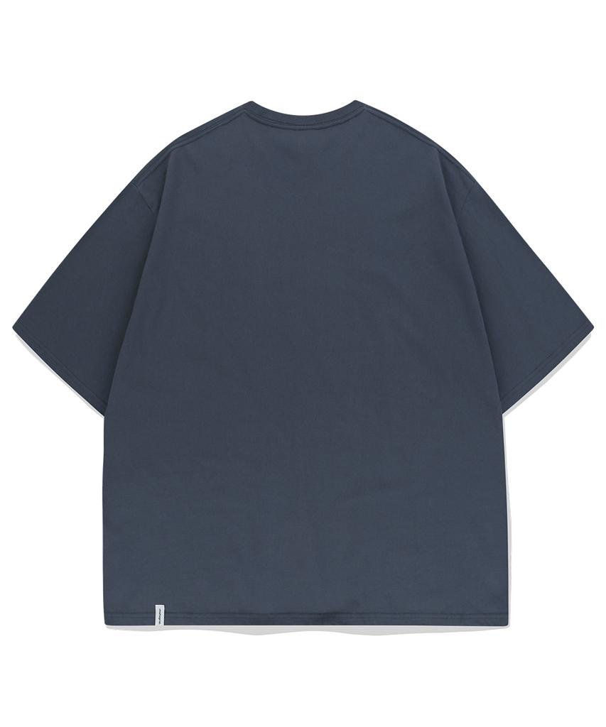 MAHAGRID Smoking Cat Tee Navy(Mg2Emmt523A)