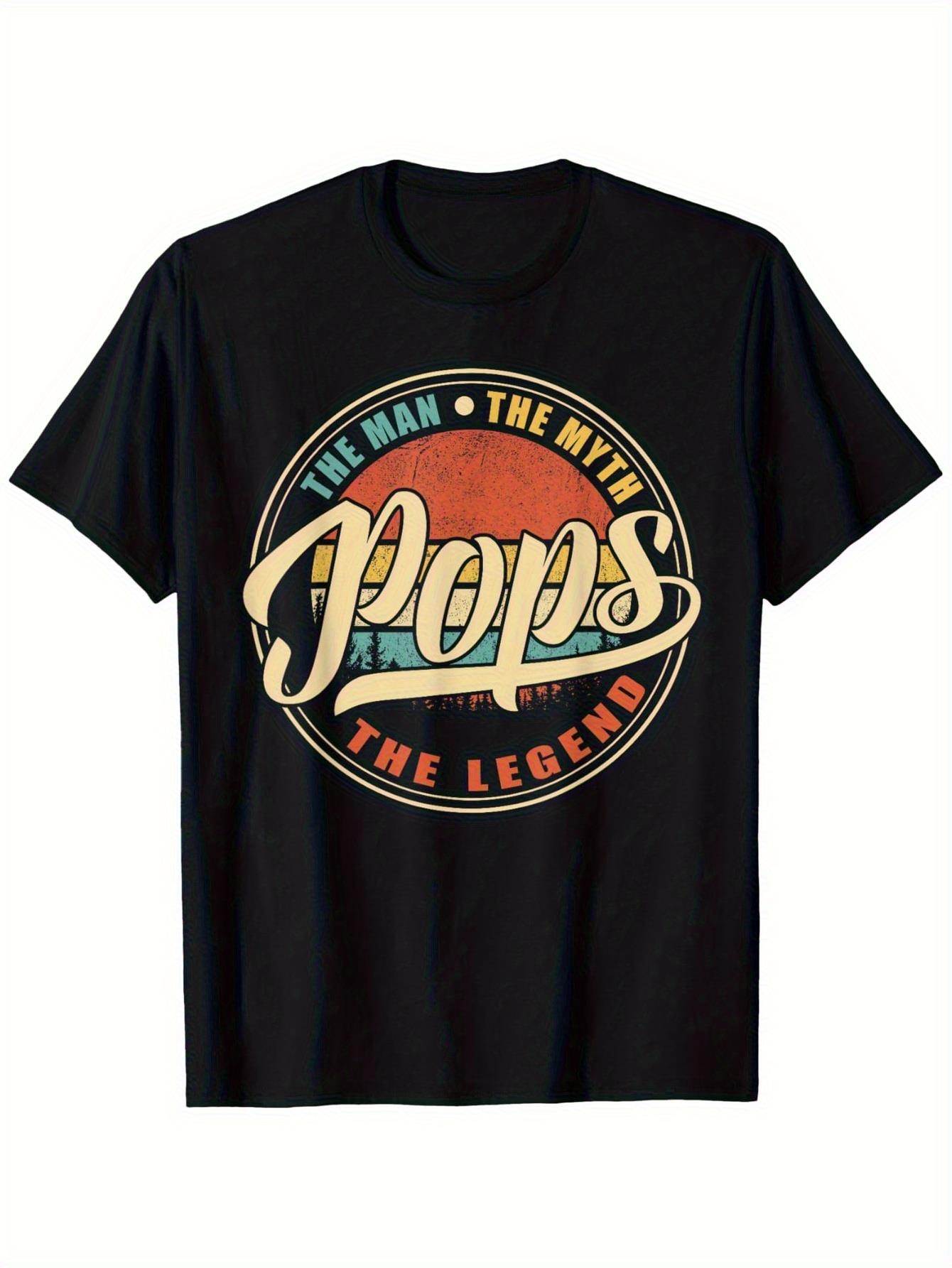 Mens retro 70s music Tshirt Pop art design durable casual Tshirt  vibrant circular pattern print black retro music theme S