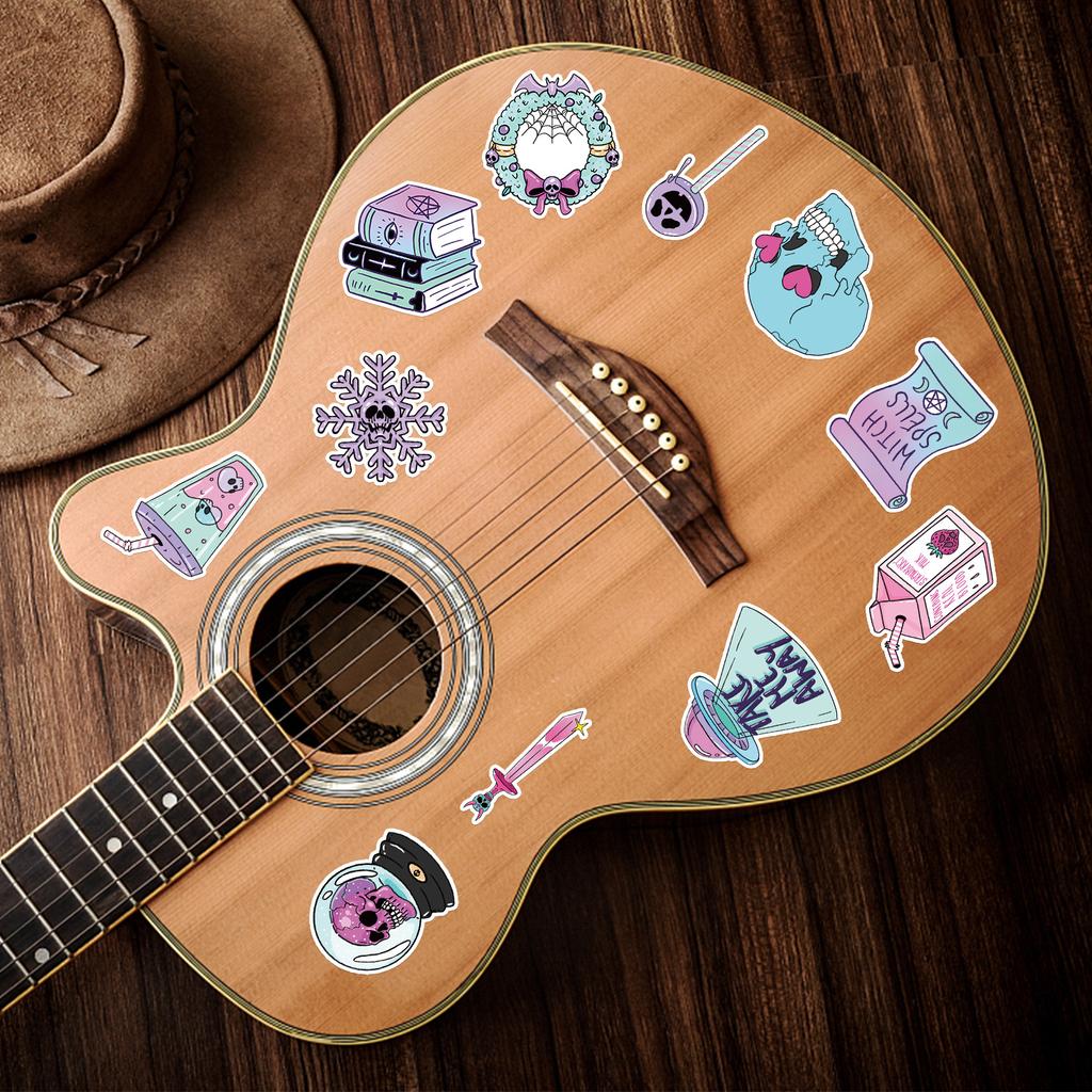 50 Pieces of Pastel Gothic Style Graffiti Stickers Suitcase Car Notebook Water Cup Waterproof Decorative Stickers