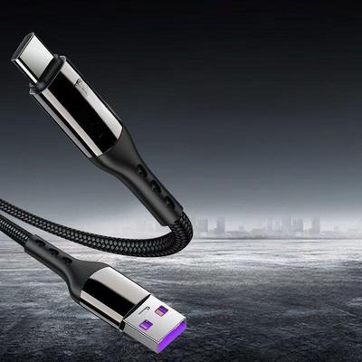 100W kabel pro rychlé nabíjení typu C s inteligentním digitálním displejem, super rychlé nabíjení 6A v reálném čase