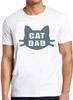 Cat Dad Best Ever Funny Saying Pun Present Slogan Cool Gift Tee T Shirt M122