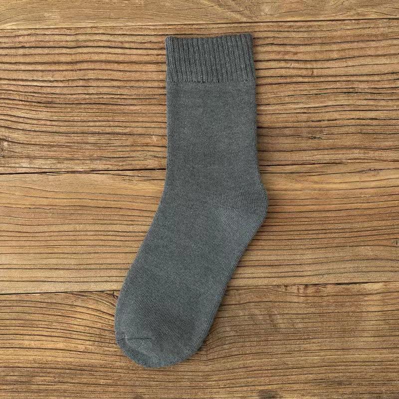 5 Pairs Autumn and Winter Thick Fleece Socks, Men's Mid-calf Socks, Anti-odor Winter Warm Socks, Women's Winter Long Loop Socks